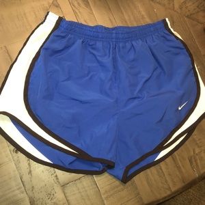 Blue Nike shorts